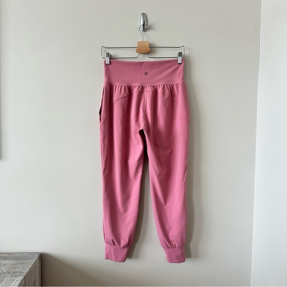 ATHLETA-SALUTATION HIGH RISE JOGGER-In Rose Pink (Size:Medium Petite) - Picture 3 of 12